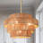 4-tier Hand-woven Rattan Vintage Farmhouse Pendant Light