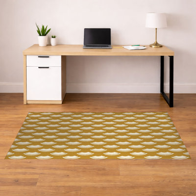 Japanese Ocean Wave Decorative Lightweight Office Mat