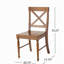 Ensemble de chaises de salle à manger en bois d'acacia, 2 pièces, chêne foncé-326096193