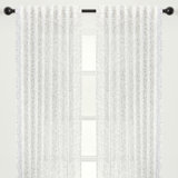 Hamrnand 2-Panel Print Soft Textured Light Filtering Curtain - 3-In-1 Back Tab, Rod Pocket, Ring Tab