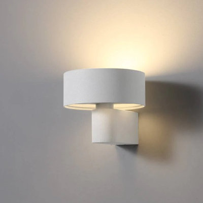 UltraBeam Round White Indoor LED Wall Light 6 Watt LED 600 Lumen Width 148mm