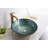 ANZZI Makata 16.5'' Gold/Cyan Mix Tempered Glass Circular Bathroom Sink