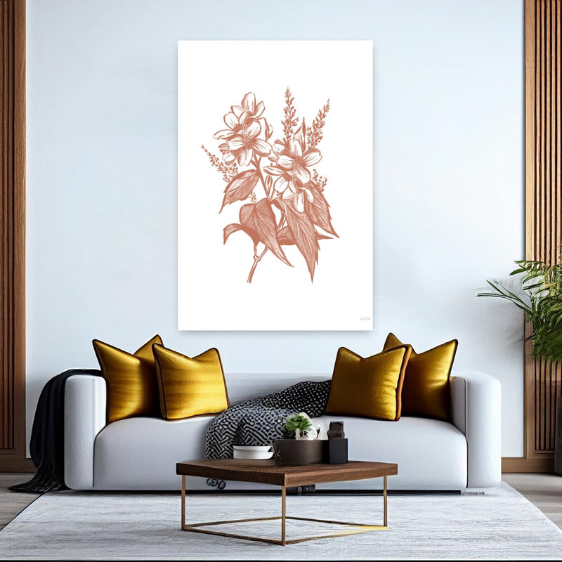 Fleurs sauvages I, art contemporain, H 60 po x l 40 po