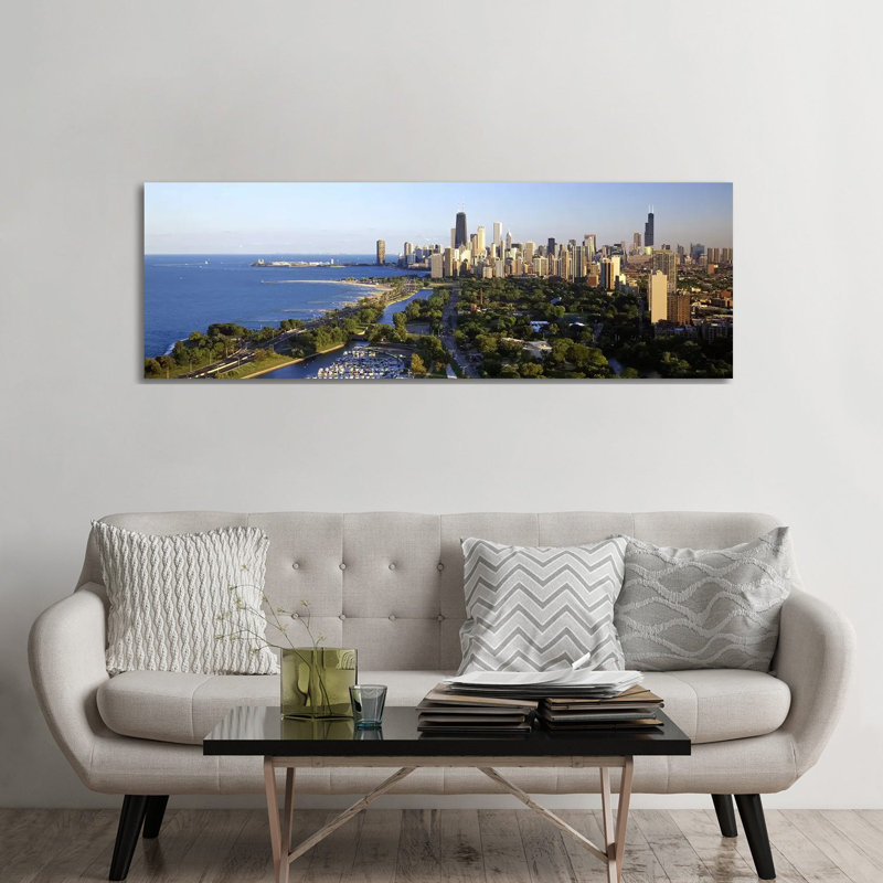 USA, Illinois, Chicago - Wrapped Canvas Panoramic Print, 182.88 cm H x 60.96 cm W