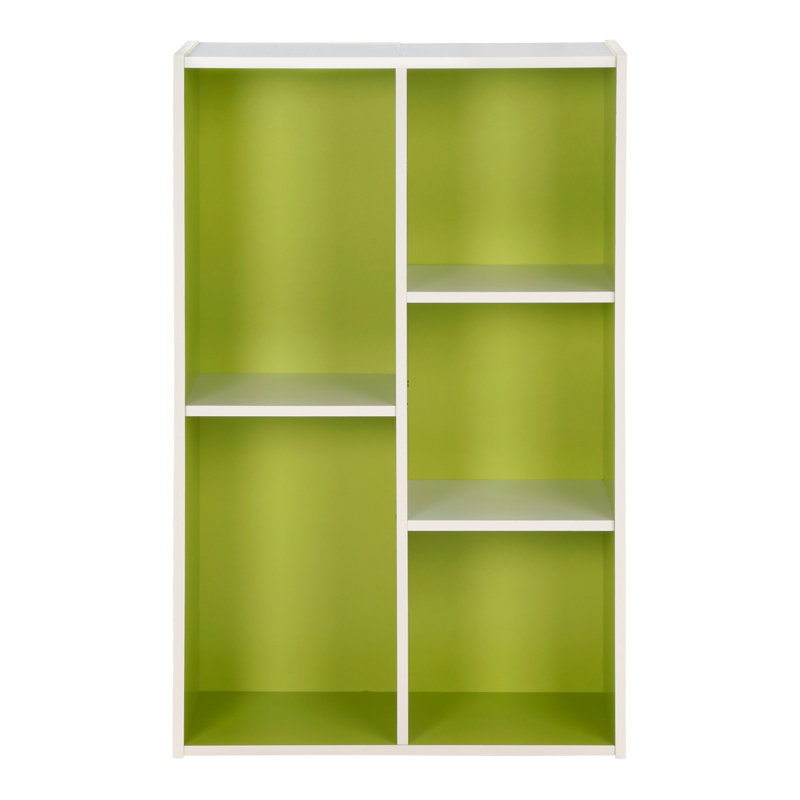 Kaidence Bookcase, White/Green