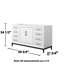 Base de meuble-lavabo simple 59,75 po Marlena seulement-79721587