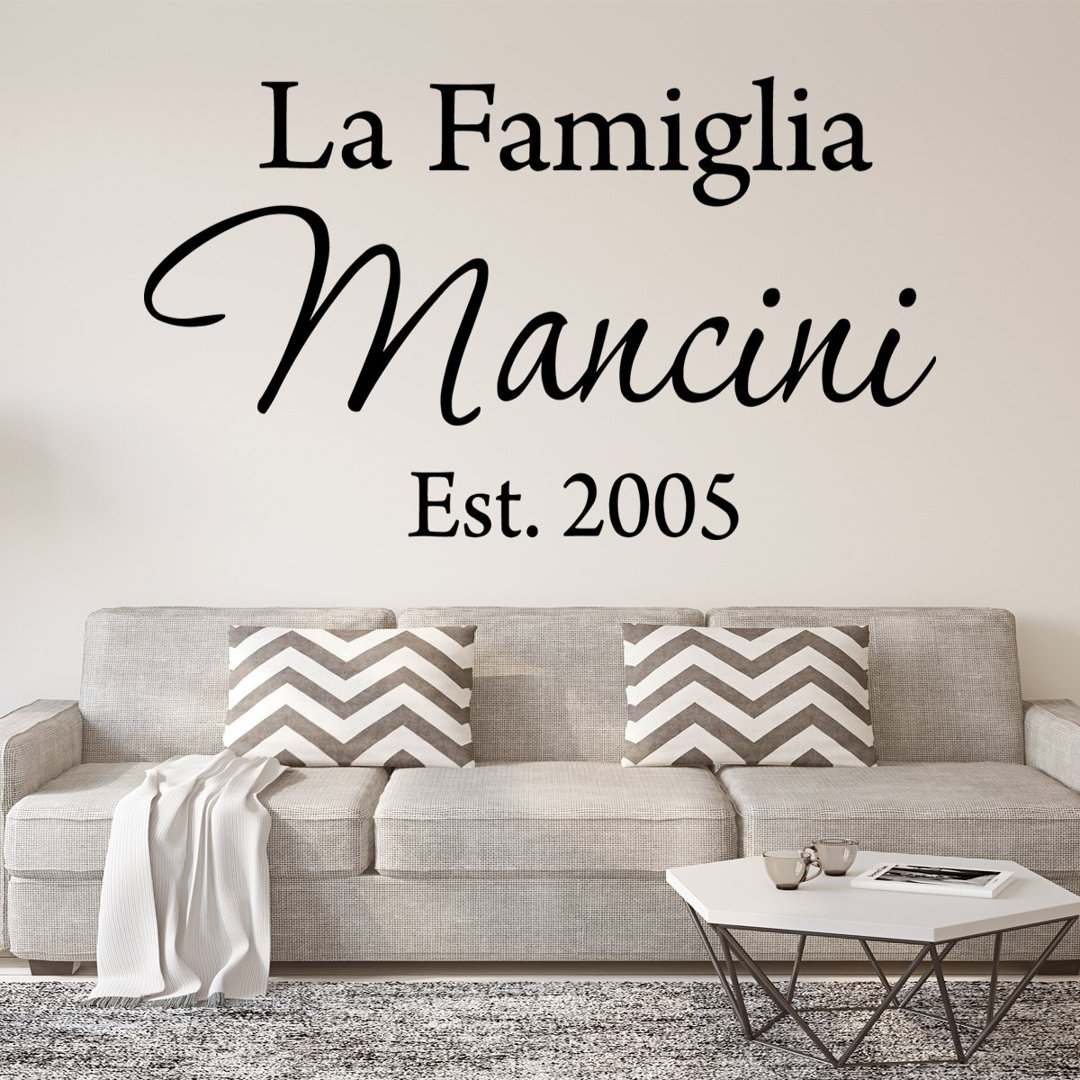 Text & Numbers Non-Wall Damaging Wall Decal Winston Porter 