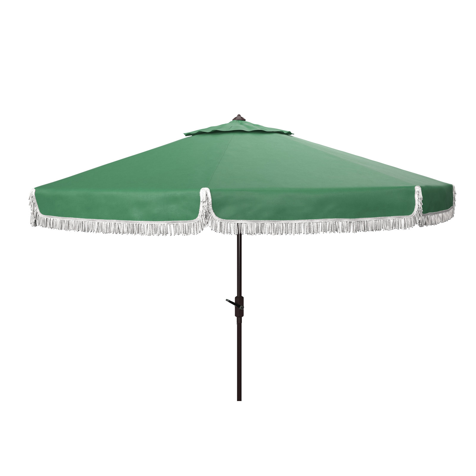 Argentina 100.79'' Outdoor Umbrella, Hunter Green/White