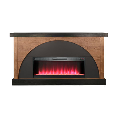 Gabriella 42" Arch Design Mantle with Crystal Heater Insert