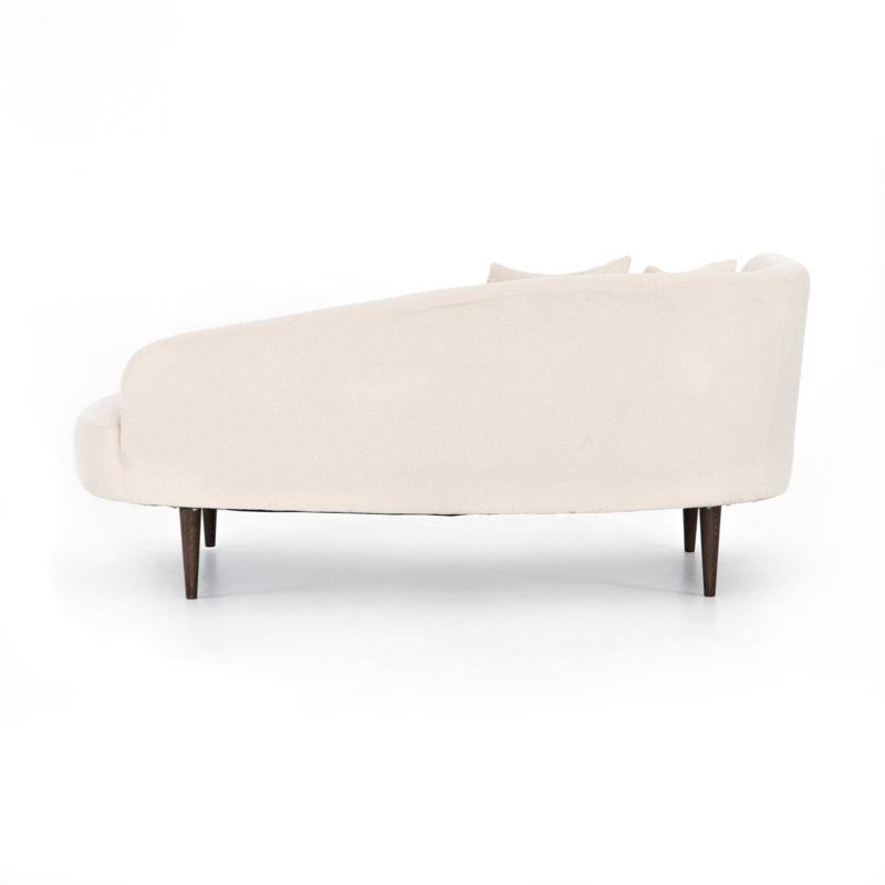 Luna Round Arms Chaise Lounge, Left Hand Facing