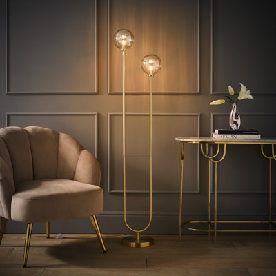 Chessy 153cm Plated Traditional Floor Lamp