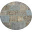 Tapis rond patiné moderne patiné 5 x 5