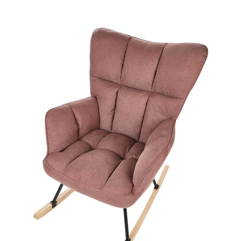 Berton Rocking Chair, Pink Light Wood