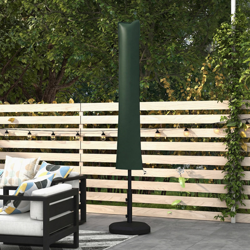 Outsunny Parasol Cover Cantilever Umbrella Cover for 2-3.5 m Parasols Green