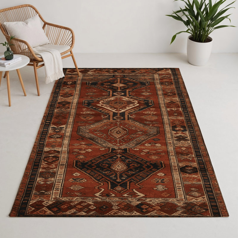 Tapis turc intérieur et extérieur brun, Rectangle 5 pi x 7 pi