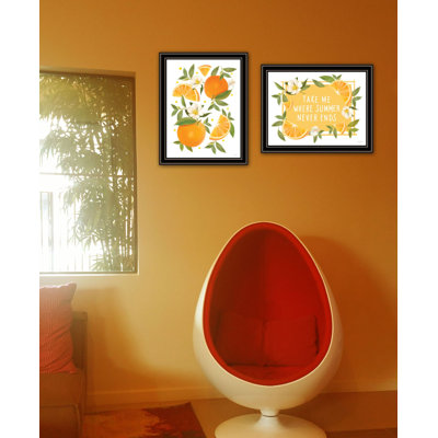 Bay Isle Home «Take Me Where Summer Never Ends - So I Can Always Smell Orange Blossoms!» Art mural encadré pour le salon, reproduction d'art mural pour la maison, art mural de chambre à coucher par House Fenway