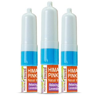 Natural Solution Salt Nasal Inhaler, Refreshing and Relaxing Sinus Pressure Relief (Set of 3)