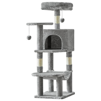 44'' H Cat Tree with Perch, Condo, Hammock and Scratching Post