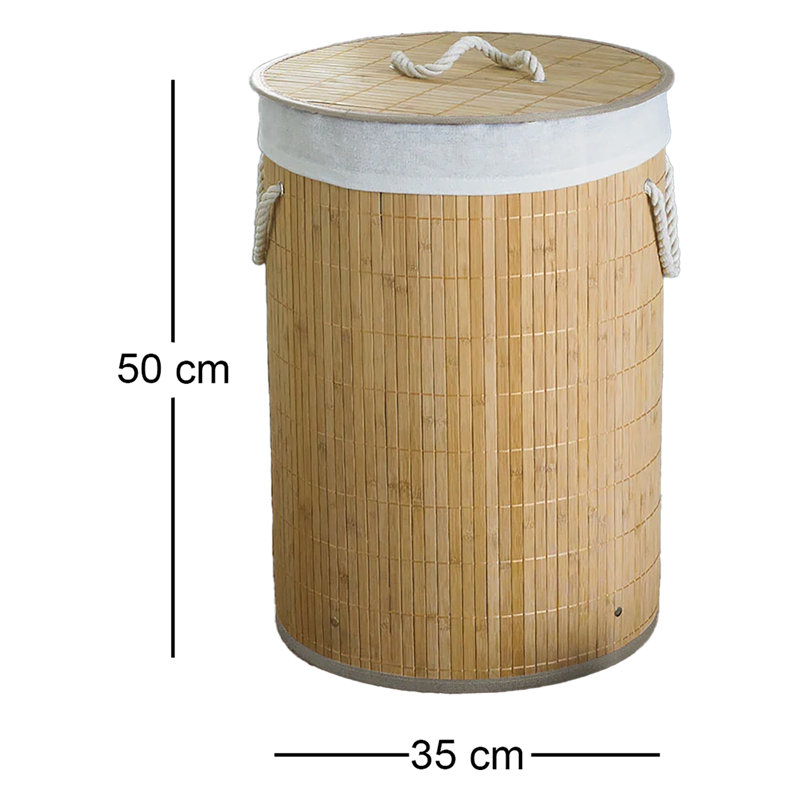Bamboo Laundry Hamper with Handles