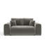 Two-seater square arms loveseat sofa-1401887446