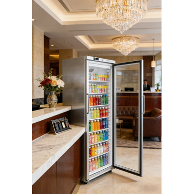VITLIFE Commercial Reach-in Refrigerator, Glass Door, 18CF, 33°F to 41°F