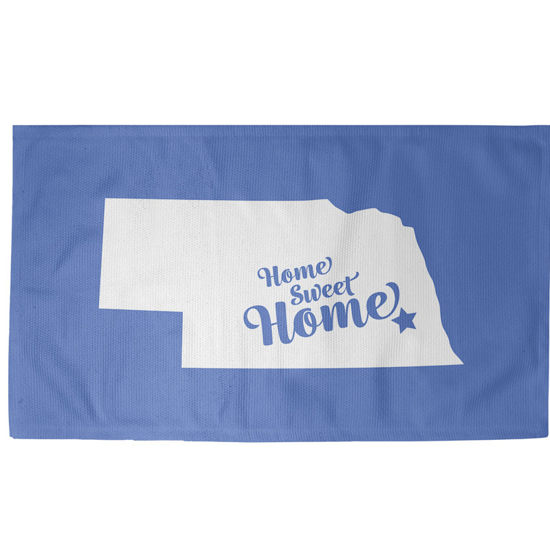 Tapis lincoln blue area home, Rectangle 5 pi x 7 pi