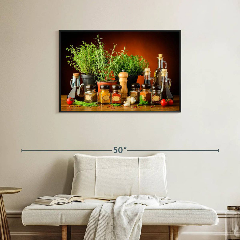 Yarlin Cooking With Spices And Herbs, 25" H x 37" W