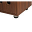 55.1''L, Home Office L-Shaped Versatile Desk Height Adjustable Extendable Desk with Storage Drawers and Cabinet, Walnut