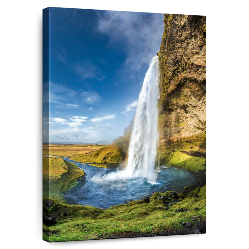 Alvord Seljalandsfoss In Summer, 30" H x 20" W