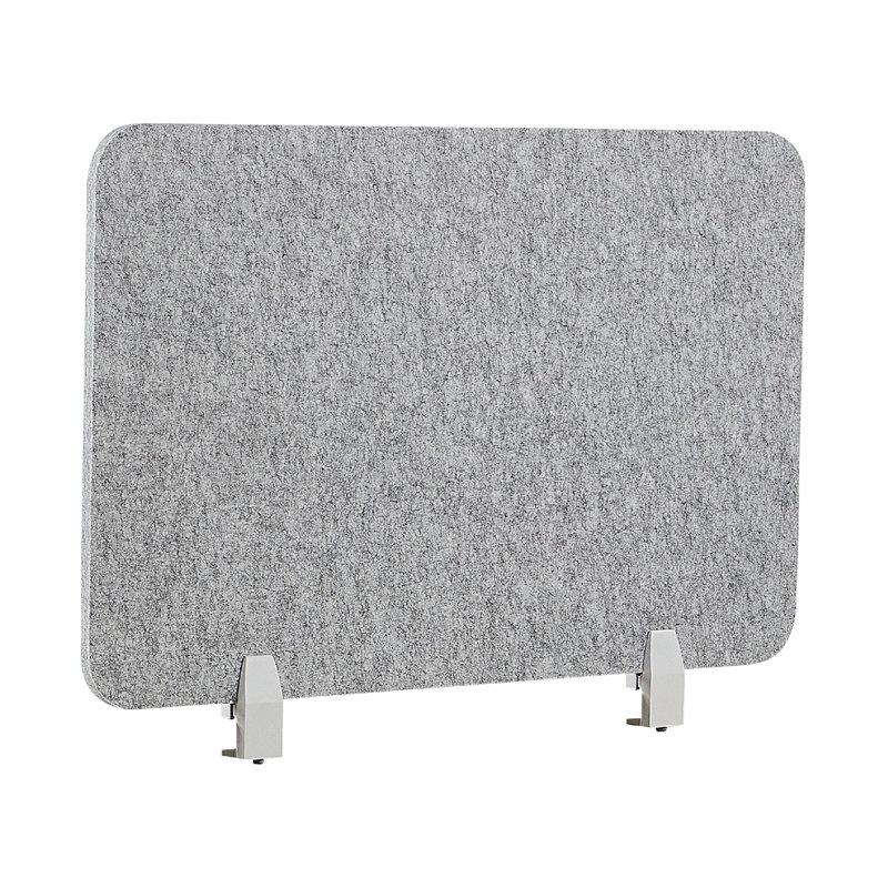 Poviones Desk Dividers, Grey, 50cm x 80cm W x 1cm D