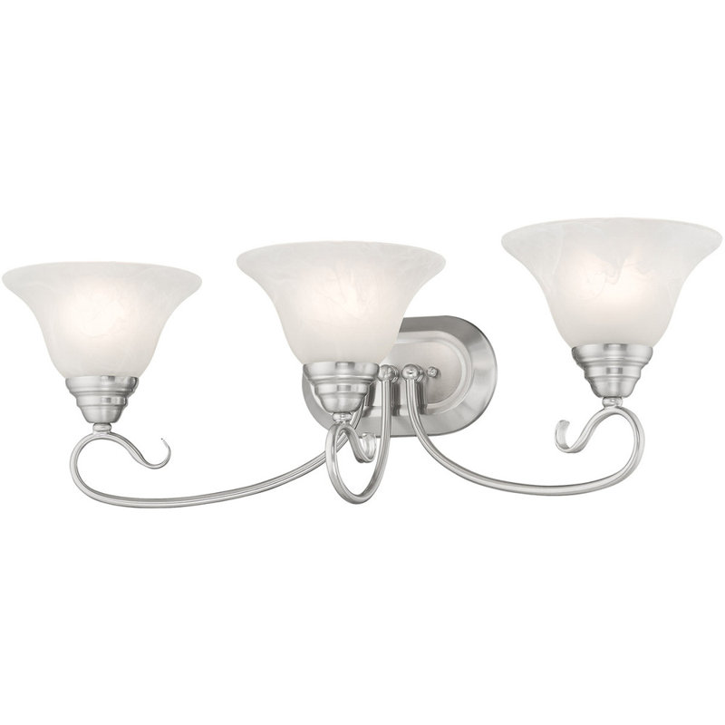 Yorba 3 - Light Vanity Light, Brushed Nickel