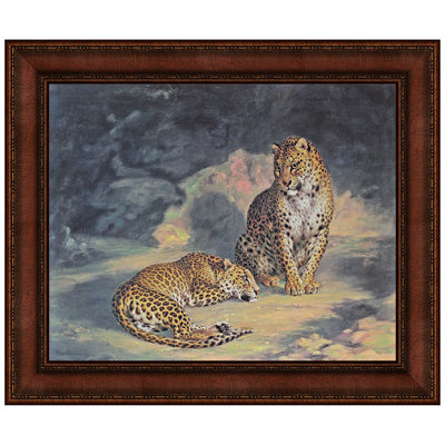 A Pair Of Leopards, 1845 Print by William Huggins