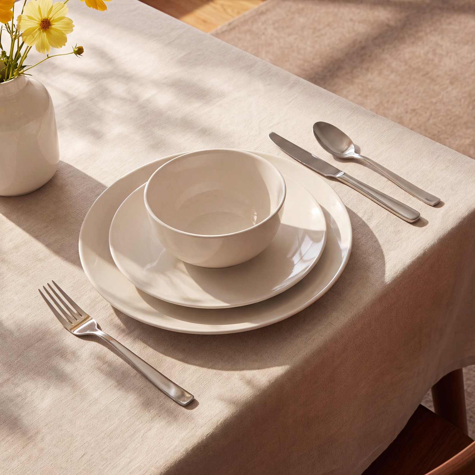 Jasmine Porcelain Dinnerware Set - Service for 4