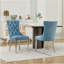 Ensemble de 2 chaises capitonnées avec garniture cloutée-1244202402