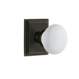 Grandeur Concealed Screw Mechanism Mushroom Knob with Square Rosette