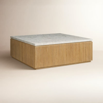 Greta 42" Stone Oak Coffee Table
