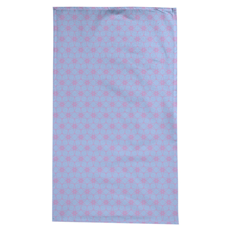 Nappe à cercles ornés Leffel, Bleu / Rose