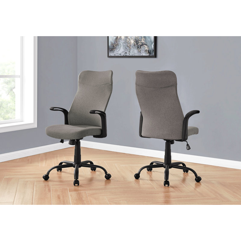 Office Chair, Gray, Black