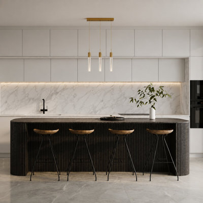 Modern 3 Light Kitchen Island Pendant