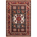 Canvello Kazak Hand-Knotted Wool Area Rug- 5'10" X 8'6"