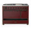 Majestic III Series 48 Inch Dual Fuel Range with 5 Sealed Burners, Griddle, Frenchtop in Matte Graphite (Natural Gas, Burnished Trim)-1387864833-1387864838-1387864889
