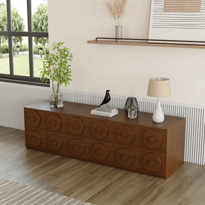 3 Pieces Modern Modular Walnut Colour Cabinets,TV Stands