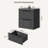 Modern Fluted 2-Drawer Nightstand-1112389845