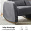 Chaise berçante moderne en polyester Rod-1244569215