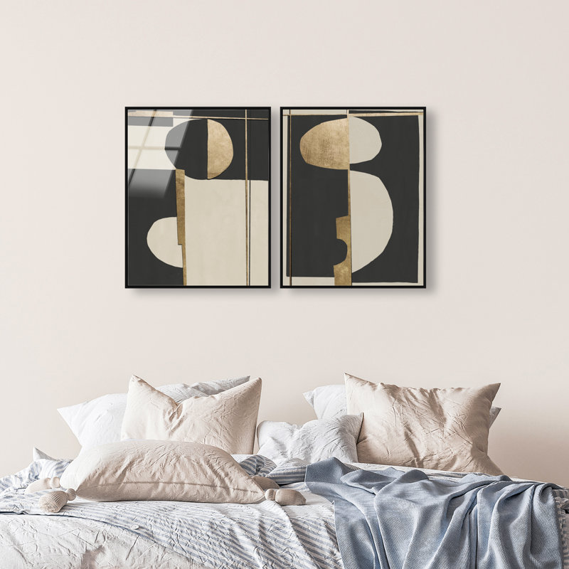 Balance Set High-Gloss Frameless Acrylic Glass Wall Art Abstract Print by Oliver Gal, Ready to Hang, 16 x 20, 25"H x 31"W