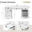 Bureau de direction 67,8 po Farmhouse-982417837