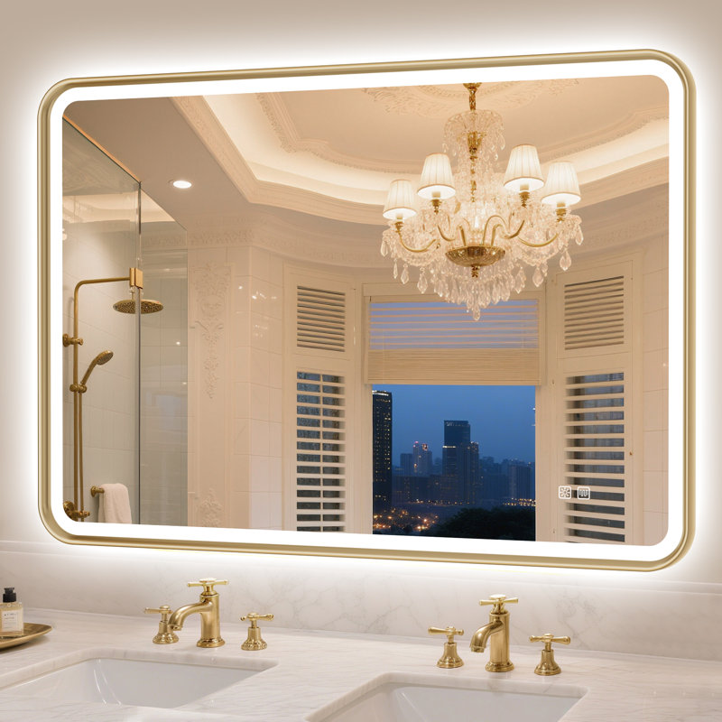 Miroir lumineux pour salle de bain Kashen, 28 po x 40 po