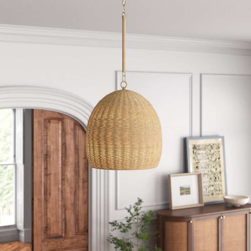 Anise 1 - Light Gold Dome Pendant