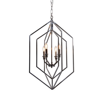 Stretton 4 - Light Geometric Chandelier