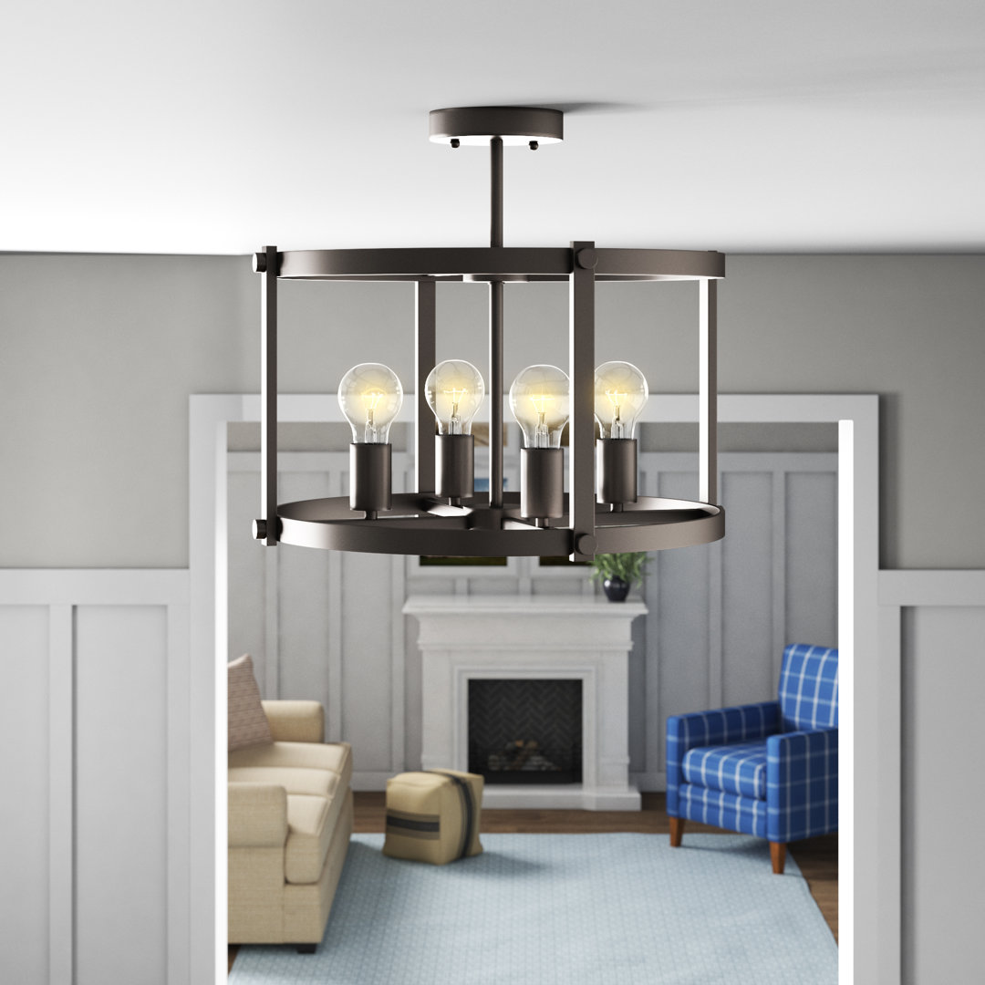 Redner Semi Flush Mount Gracie Oaks